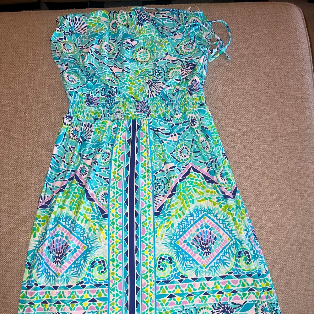 Lilly Pulitzer Halter maxi dress, size large, like new